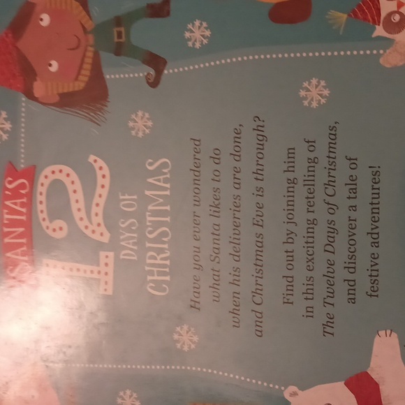 4/$30 Santa's 12 Days of Christmas - Clare Fennell - Hardcover Book - Picture 3 of 5